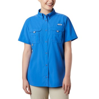 Columbia Overhemd Dames, PFG Bahama Short Sleeve Blauw, 21WRYVECG